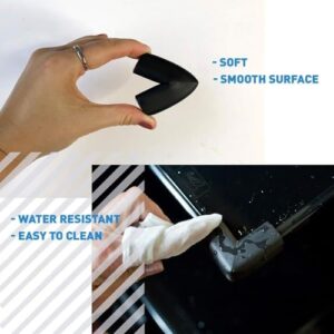 Baby Proof Corners & 15ft Edges with Furniture Corner & Edge Safety Bumpers, Impact-Absorbent Bumper & 4 Foam Corner Protectors, Cushy, Thick, Odorless Table Edge Protectors for Baby, Child | Black - Image 5