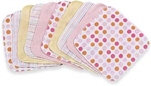 Spasilk Baby 10 Pack Soft Terry Bath Washcloth Wipes - Image 4