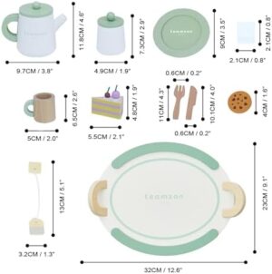 Teamson Kids Little Chef Frankfurt 20-pc. Wooden Play Kitchen Tea Party Accessory Set with Pretend Food and Cups - Image 6