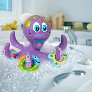 Nuby Floating Octopus Toy with 3 Hoopla Rings - Baby Bath Toy for Boys and Girls - 18+ Months - Purple (Pack of 1) - Image 6
