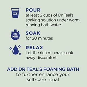 Dr Teal's Epsom Magnesium Salt Soak, Relax & Relief with Eucalyptus & Spearmint Essential Oils, 3 lbs - Image 5