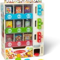 Melissa & Doug Sort, Stock, Select Wooden Vending Machine Play Set, Wooden Toy Play Food for Boys and for Girls 3+