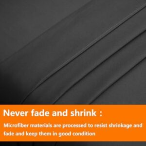 TAIMIT Full Size Comforter Set - 7 Pieces, Bed in a Bag Bedding Sets with All Season Soft Quilted Warm Fluffy Reversible Comforter,Flat Sheet,Fitted Sheet,2 Pillow Shams,2 Pillowcases,Dark Grey - Image 7