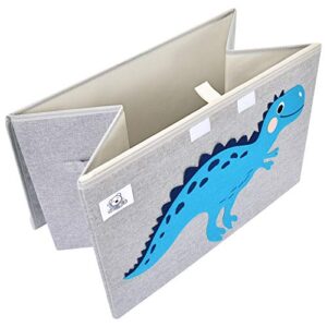 CLCROBD Foldable Large Kids Toy Chest with Flip-Top Lid, Collapsible Fabric Animal Toy Storage Organizer/Bin/Box/Basket/Trunk for Toddler, Children and Baby Nursery (Dinosaur) - Image 4