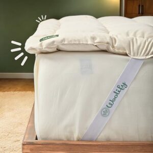 Organic Merino Wool Mattress Topper - Luxury Pillow Top Mattress Pad, Handmade, Non-Toxic, Cooling & Hypoallergenic, Natural Back Pain Relief, Sustainable Bedding (King) - Image 7