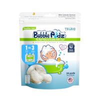 TruKid Bubble Podz Bubble Bath for Baby & Kids, NEA-Accepted for Eczema, Gentle Refreshing Colloidal Oatmeal Bath Bomb for Sensitive Skin, pH Balance 7 for Eye Sensitivity, Unscented (24 Podz)