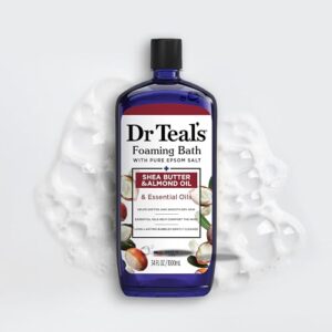 Dr Teal's Foaming Bath with Pure Epsom Salt, Shea Butter & Almond, 34 fl oz (Pack of 4) - Image 7