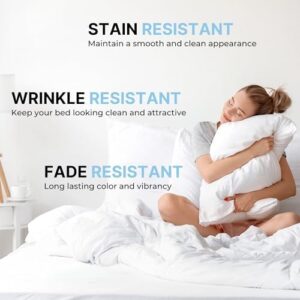 King Pillow Cases Set of 2 - Ultra Soft Hotel Quality Pillowcase Covers - Comfortable Cozy Bedding for Women, Men, Kids & Teens - Machine Washable Pillow Protectors - 2 Pieces Set - King Size White - Image 5