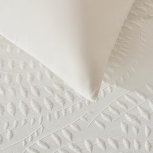 akkialla Embossed Design Queen Comforter Set,Cream White 3 Pieces Lightweight Bedding Comforter Sets for All Season,Bed in a Bag with a Fluffy Soft Comforter and 2 Pillowcases(Cream White,Queen) - Image 7