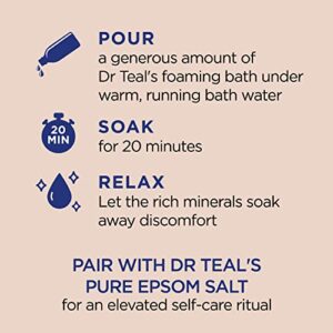 Dr Teal's Foaming Bath with Pure Epsom Salt, Shea Butter & Almond, 34 fl oz (Pack of 4) - Image 3