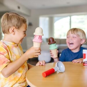 Melissa & Doug Scoop and Stack Ice Cream Cone Magnetic Pretend Play Set, Multicolor - FSC Certified - Image 8