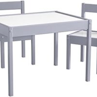 Baby Relax Hunter 3-Piece Kiddy Table & Chair Kids Set, Grey