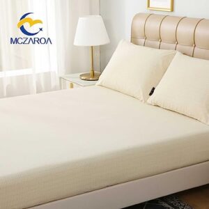 Grounding Sheets King Size Organic Cotton 90% Silver 10% – Silver Fiber Infused Conductive Bedding for Improved Sleep & Wellness (White, King - 76"x80"x15") - Image 4