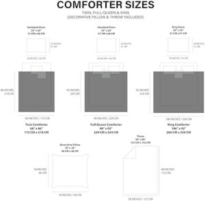 UGG Remina Comforter Set 5 Piece Bed in a Bag with Throw Blanket, Decorative Pillow, Shams, and Reversible Comforter Hypoallergenic Washable Luxury Warm Fluffy Bedding Set, Full/Queen, Brown Birch - Image 7