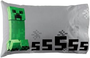 Jay Franco Minecraft Creeper 4 Piece Twin Bed Set (Offical Product) - Image 5