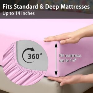 Comforter Set Queen Size, Cute Kawaii Owl 7 Pcs Bedding for Kids and Adults, Yellow Pink Floral Bed Sheet Sets with Fitted Sheet 2 Pillowcase & 2 Sham for Bedroom Bed Decor - Image 4