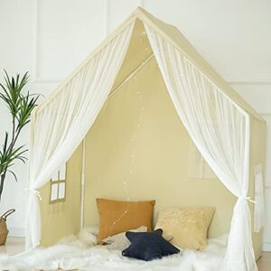 Kids Play Tent, Princess Playhouse Tent Indoor Play House Kids Castle for Girls Boys, Large Play Cottage Toys Gift - Image 6