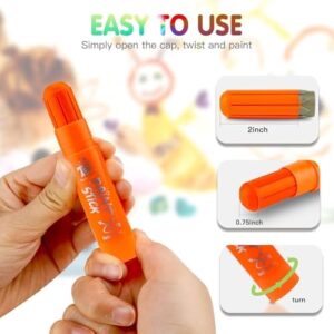 TBC The Best Crafts Paint Sticks,36 Classic Colors, Washable Paint, Non-Toxic, Tempera Paint Sticks for Kids and Students - Image 4