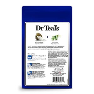 Dr Teal's Epsom Magnesium Salt Soak, Relax & Relief with Eucalyptus & Spearmint Essential Oils, 3 lbs - Image 2