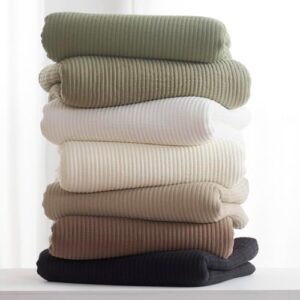 EVERGRACE Cotton Coverlet Set King Size 3 Pieces, Lightweight Soft Ribbed Matelassé Bedspread Quilt Set, Cozy Oversized Quilted Bedding Set with 2 Pillow Shams for All Seasons, Urban Taupe - Image 7