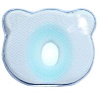 Portable Memory Foam Soft and Cozy Pillow,Breathable Bedding Set Prevent Flat Head Pillow Blue1