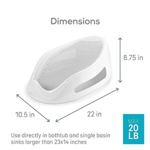 Angelcare Baby Bath Support (Gray) | Ideal for Babies Less Than 6 Months Old - Image 8