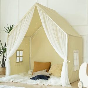 Kids Play Tent, Princess Playhouse Tent Indoor Play House Kids Castle for Girls Boys, Large Play Cottage Toys Gift - Image 2