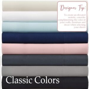 lalaLOOM Queen Bed Sheet Set, Soft Microfiber Hotel Luxury Bedding, Extra Deep Pocket, 4 Piece Sheets and Pillowcase Sets, Breathable Wrinkle, Fade Resistant, Easy Care Machine Washable Linen, Cream - Image 9