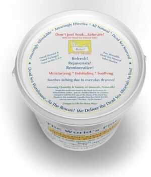 Dead Sea Warehouse-Amazing Minerals Dead Sea Bath Salts,100% Full Mineral Therapeutic Bath Salts, Detoxifying & Moisturizing, Exfoliating for Dry Skin, Unscented(5 lbs) - Image 3