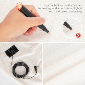 HLLBLL® Grounding Bedding Sheet Set, Bed Sheets and Pillowcase Set, 90% Organic Cotton+10% Pure Silver Organic Fitted Grounded Sheet for Improved Sleep, Pain Relief (White, King(78.5 * 80 * 15inch)) - Image 4