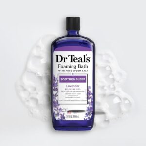 Dr Teal's Foaming Bath with Pure Epsom Salt, Soothe & Sleep with Lavender, 34 fl oz (Pack of 2) - Image 7