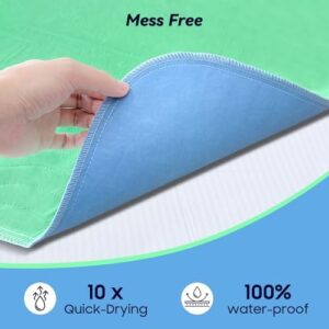 4 Pack 36” x 36” Extra Heavy Absorbency Washable Underpads, Waterproof Quick Drying Nursing Pads Incontinence Bed Pads, Reusable Washable Pee Pads for Dogs, Diaper Changing & Adults - Image 4