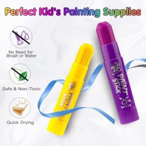 TBC The Best Crafts Paint Sticks,36 Classic Colors, Washable Paint, Non-Toxic, Tempera Paint Sticks for Kids and Students - Image 3