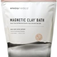 Enviromedica Magnetic Bentonite Clay Bath - Sodium & Calcium Bentonite Clay Bath Soak Powder with Himalayan Salt, Rejuvenating and Cleansing Body, Foot or Clay Mask for Face, 500g