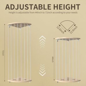 Stuffed Animal Storage Wood Corner Plush Toys Holder with Star Pattern, Length Adjustable Hanging Stuffed Animal Toy Organizer Shelf for Nursery Play Room Bedroom Kid Room - Image 2