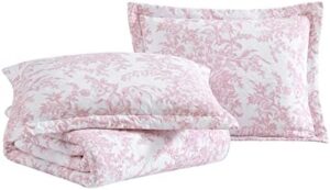 Laura Ashley - King Quilt Set, Reversible Cotton Bedding with Matching Shams, Lightweight Home Decor for All Seasons (Bedford Pink, King) - Image 6