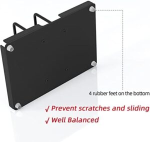 Napkin Holder for Table, Metal Napkin Holder with Salt and Pepper Shakers Caddy, Standing Paper Napkin Storage for Kitchen Dining Table Decor, Black - Image 3