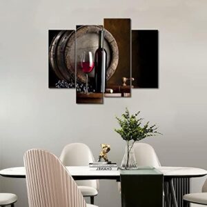 Wine Wall Art for Dining Room Wine Bar Canvas Wall Decor Painting Kitchen Pictures Print On Canvas Food Picture for Home Modern Decoration - Image 6