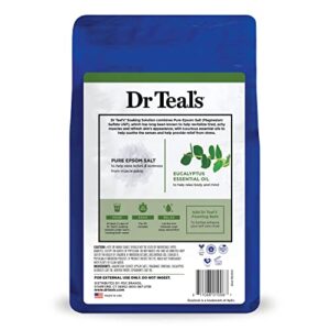Dr Teal's Epsom Magnesium Salt Soak, Relax & Relief with Eucalyptus & Spearmint Essential Oils, 3 lbs - Image 11