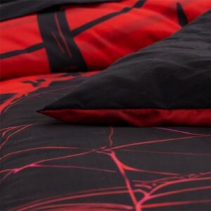 NTBED Game Console Comforter Set for Boys Girls Kids Spider Web Gaming Lightweight Microfiber Gamer Bedding Sets (Red, Twin 5Pcs) - Image 5