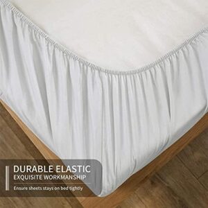 EaseHome Sheets for Queen Size Bed White - Deep Pocket to 18 inches Mattress 4 Piece - Premium Bedding Sheets & Pillowcases Collection - Extra Soft - Image 6