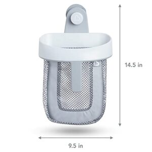 Munchkin® Super Scoop™ Hanging Bath Toy Storage with Quick Drying Mesh, Grey - Image 4