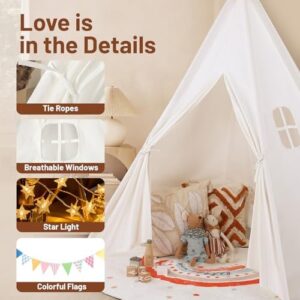Kids Teepee Tent for Kids,Kids Play Tent for Girls & Boys, Gifts Playhouse for Kids Indoor Outdoor Games, Kids Toys House for Baby (Teepee Tent for Kids) - Image 3