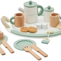 Teamson Kids Little Chef Frankfurt 20-pc. Wooden Play Kitchen Tea Party Accessory Set with Pretend Food and Cups