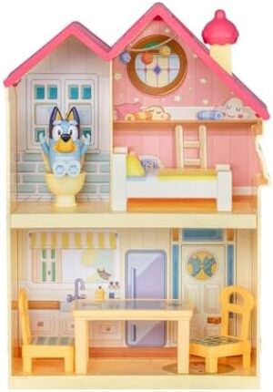 Bluey Mini Home Playset | Compact House Playset with Carry Handle | Three Different Rooms | Kitchen, Bedroom and Bathroom | Includes Figure with 5 Play Pieces - Image 10