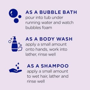 Dr Teal's Kids 3-in-1 Sleep Bath: Bubble Bath, Body Wash & Shampoo with Melatonin & Essential Oil, 20 fl oz (Pack of 3) - Image 4