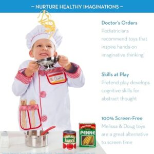 Melissa & Doug Stainless Steel Pots and Pans Pretend Play Kitchen Set for Kids (8 pcs) - Image 4