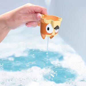 Toomies Bluey Bath Toys - Bluey's Family Pourers - Water Pouring Bluey Figures Including Chilli, Bandit, Bingo, and Bluey - Nesting and Stacking Cups for Bath Time - 4 Count - Ages 18 Months and Up - Image 5