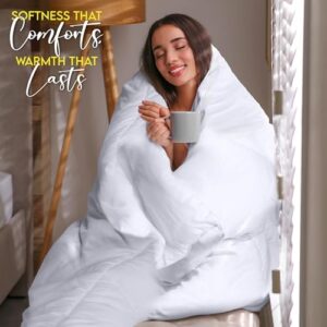 Utopia Bedding Comforter Duvet Insert, Quilted Comforter with Corner Tabs, Box Stitched Down Alternative Comforters Queen Size (White) - Image 4