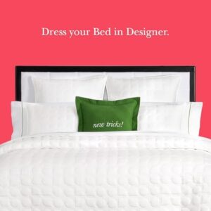 kate spade new york Noel King Quilt Bedding Set, 200 Thread Count and 100% Cotton Cover, All Season 3 Piece Reversible Bedding Set, Machine Washable, Marshmallow - Image 6